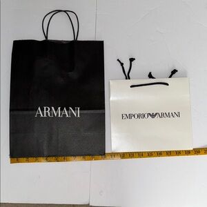 Armani Black and White Gift Bags